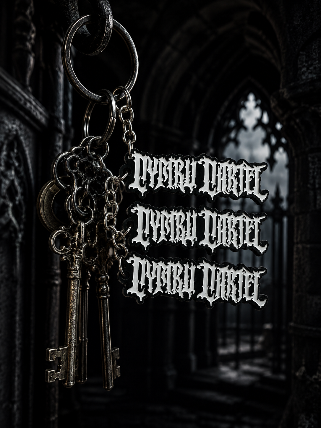 GOTHIC SCRIPT-KEYCHAIN®️