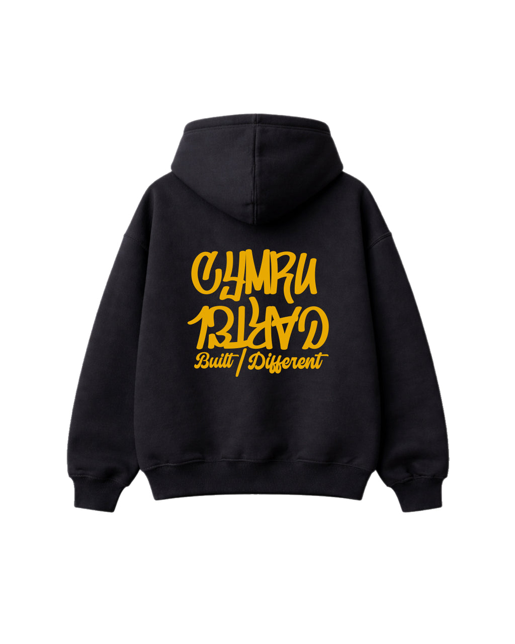 Cymru Cartel Hoodie-Graffiti Text Collection®️