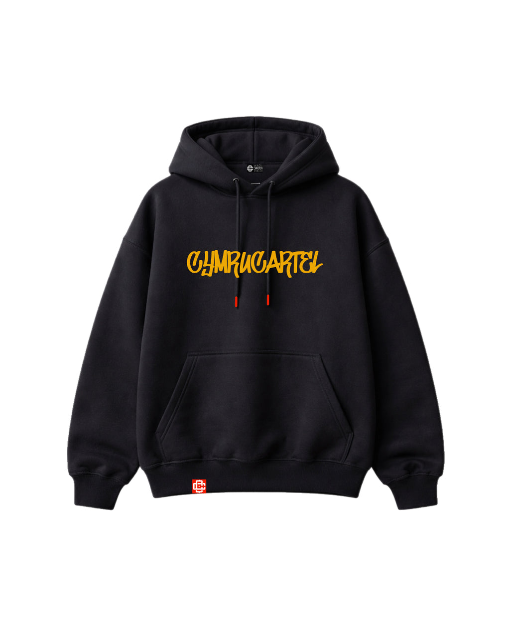 Cymru Cartel Hoodie-Graffiti Text Collection®️